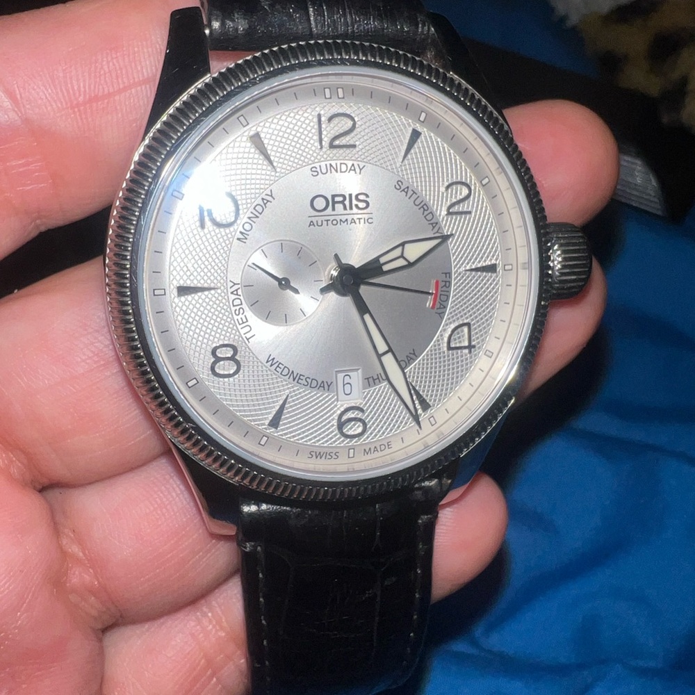 Oris Big Crown Small Second Pointer Day Authentic… - image 2